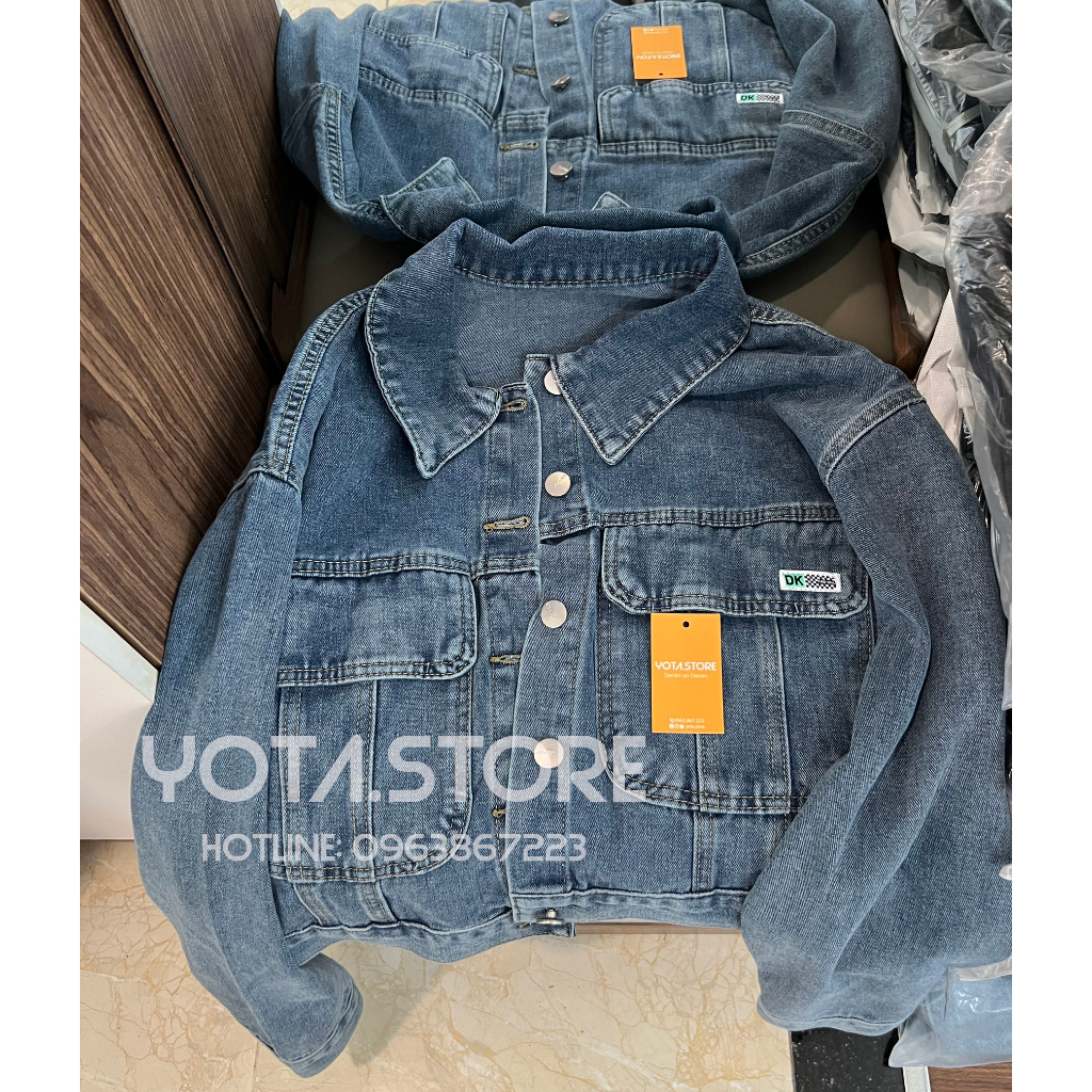 Áo khoác jeans lửng - G012