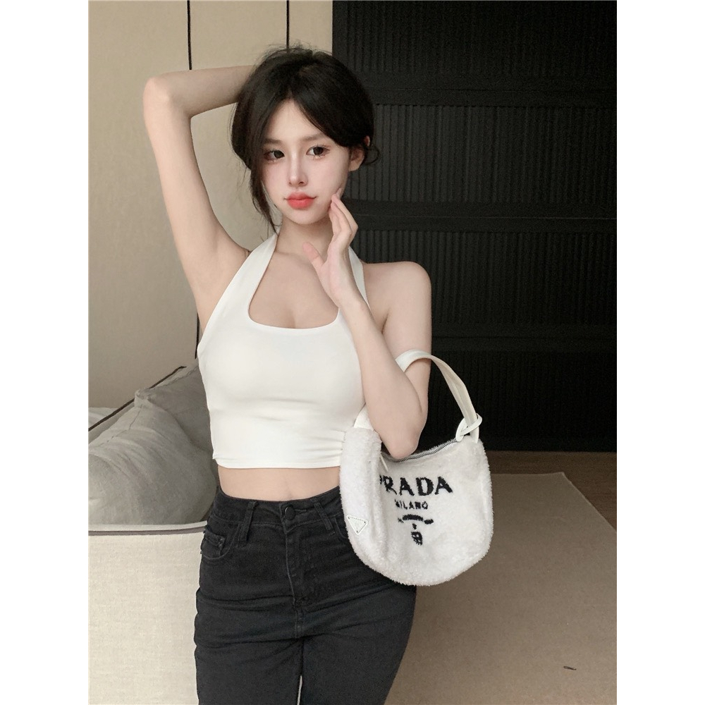 Áo Croptop Ba Lỗ Nữ Cổ Yếm MIMILA Áo Hở Lưng Choàng Dây Co Giãn Ôm Body siêu xinh | BigBuy360 - bigbuy360.vn