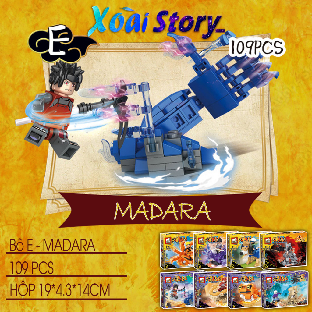 Đồ chơi lắp ráp naruto JX.90154, các nhân vật trong đại chiến ninja