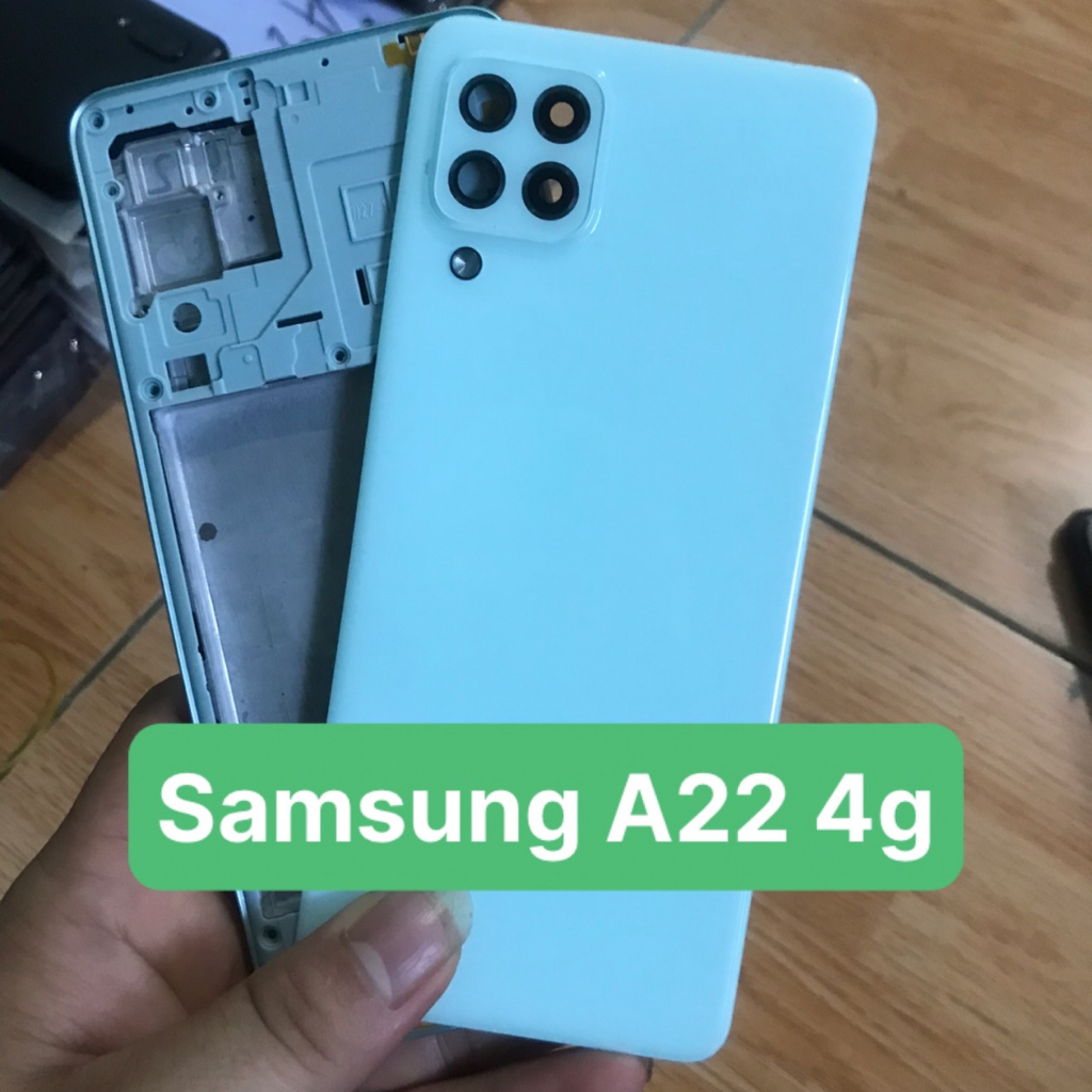 Bộ xương vỏ điện thoại samsung A22 bản 4g zin
