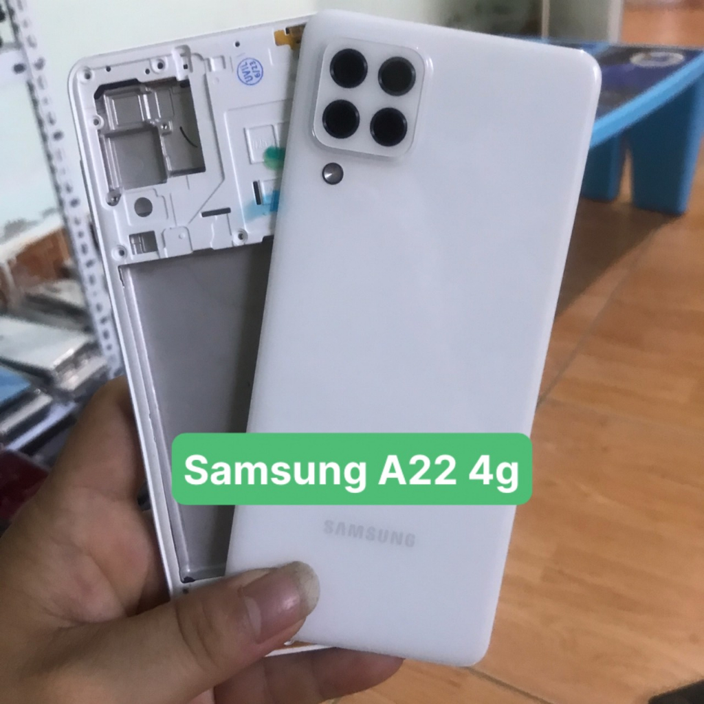 Bộ xương vỏ điện thoại samsung A22 bản 4g zin
