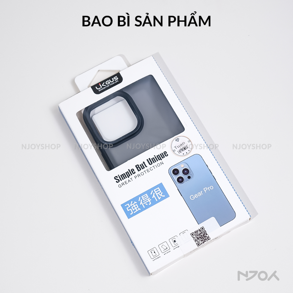 Ốp Lưng Nhám Chống Vân Tay Nút Bấm Kim Loại Viền Màu Cho Điện Thoại iPhone 15 14 13 12 11 Pro Max Likgus Njoyshop