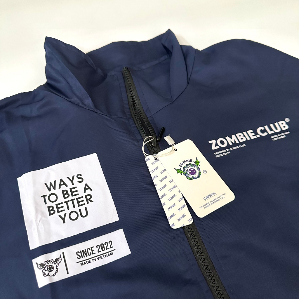Áo khoác dù Zombie Club SS2 vải dù 2 lớp dày dặn AKZ02