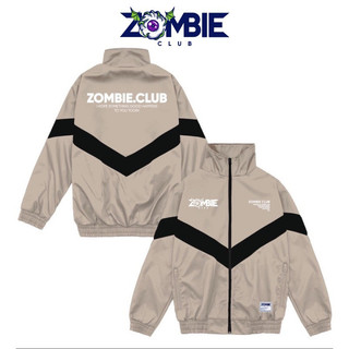 Áo khoác dù zombie club x pamin ss1 màu kem vải dù 2 lớp dày dặn akz01