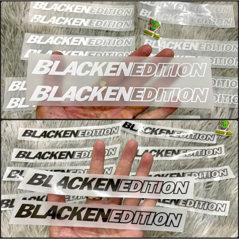 Tem Blacken Edition nền trong sắc nét.( giá 1 cặp)