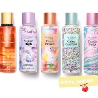 Xịt thơm toàn thân Victoria's Secret Body Mist 250ml Candy, Sugar, Cake, Fruit, Amber