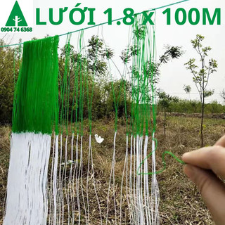 [ 1.8 x 100M ] Lưới Làm Giàn Leo Cho Cây Trồng Thân Leo - lưới trồng cây leo(Dưa Leo, Bầu Bí, Mướp, Khổ Qua...)