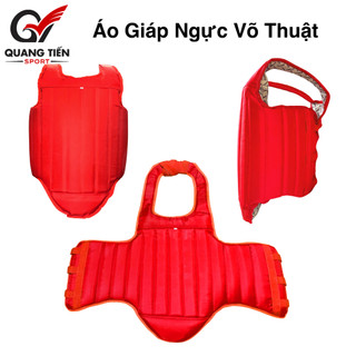 Áo giáp ngực võ thuật,tán thủ đỏ đen đủ size