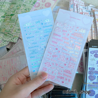 1 tấm sticker chữ hàn deco xinh xắn / mitmit_shop