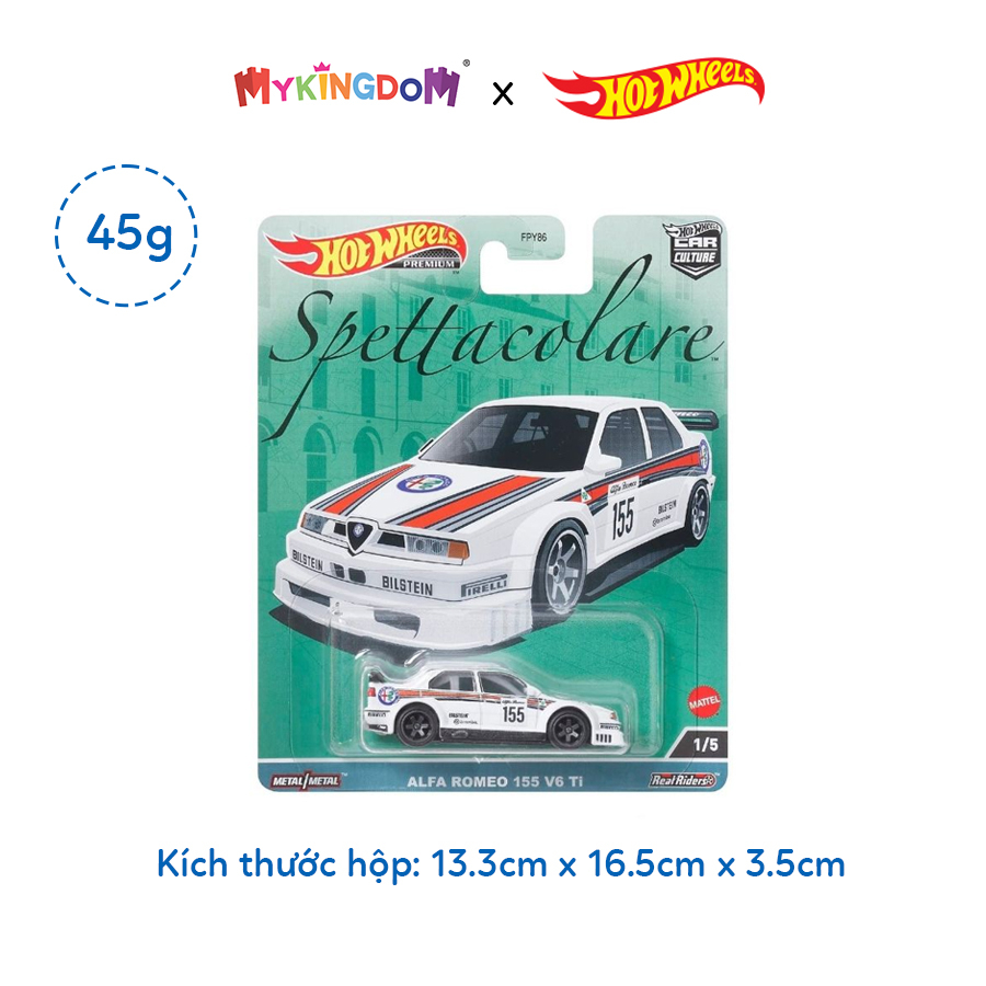 Đồ Chơi Siêu Xe Hot Wheels Sang Trọng Alfa Romero 155 V6 Ti HOT WHEELS HKC48/FPY86