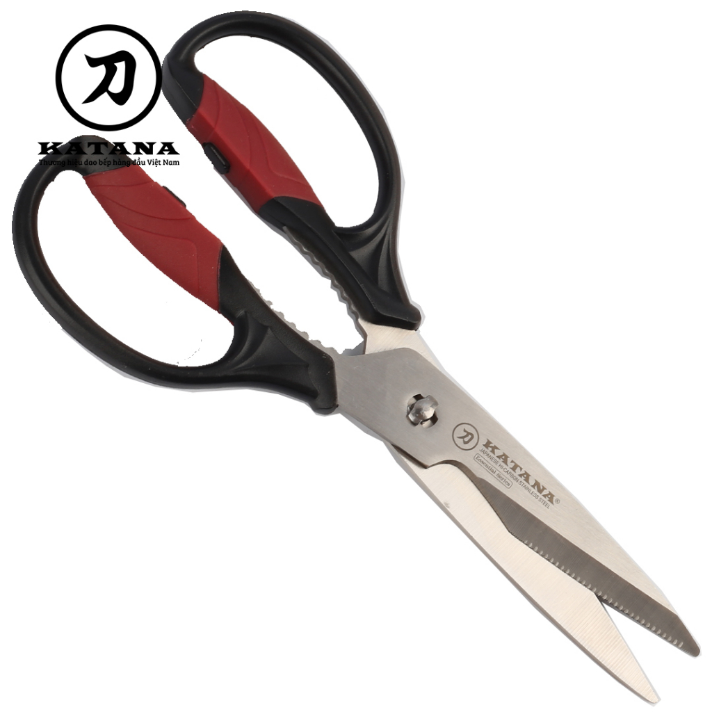 Kéo nhà bếp thương hiệu KATANA lưỡi răng cưa - KK101