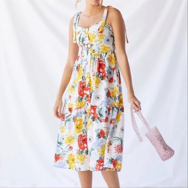 Đầm URBAN OUTFITTERS  vải linen size Xs, S