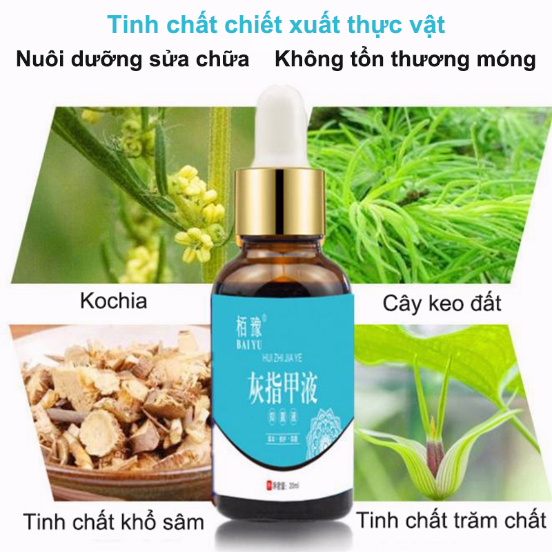 Kem nấm móng tay dưỡng móng tay thảo dược kháng khuẩn serum phục hồi móng chăm sóc chân 20ml