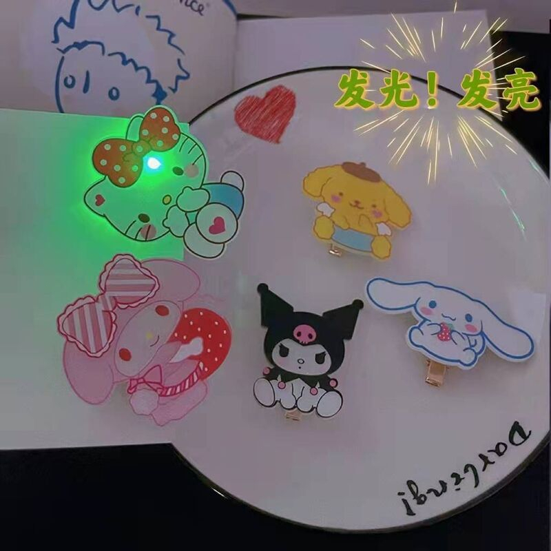 🍄Kẹp Tóc Hình Chú Chó Yugui Có Đèn Led Phát Sáng Phong Cách Hàn Quốc Dễ Thương