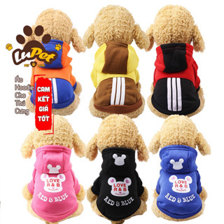Áo Chó Mèo, Áo Hoodie Có Nón Cho Thú Cưng