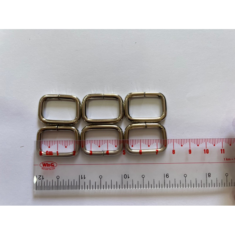 Khoen chữ nhật inox 20x13mm - Phụ liệu làm túi xách handmade