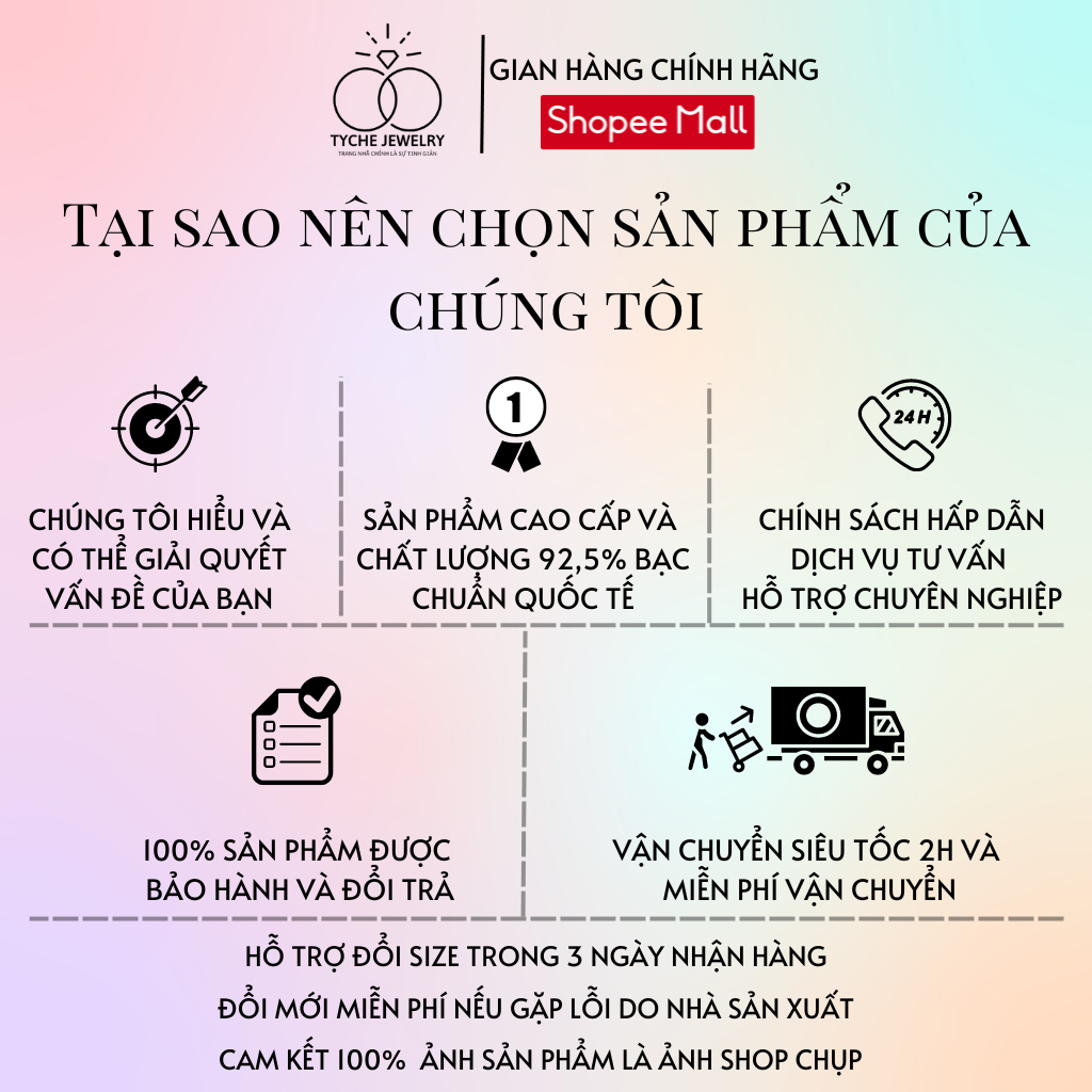 Dây chuyền bạc nữ Tyche Beauty chốt khóa cao cấp trẻ trung phù hợp đeo đi học, đi chơi,đi làm TYCHE JEWELRY