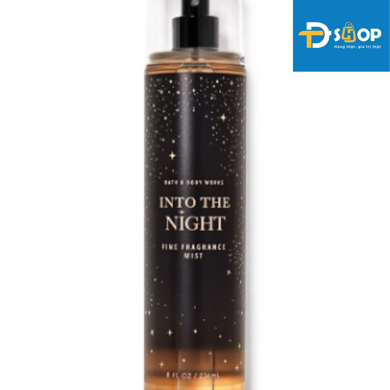 Xịt thơm body mist Into the night Bath And Body Works 236ml