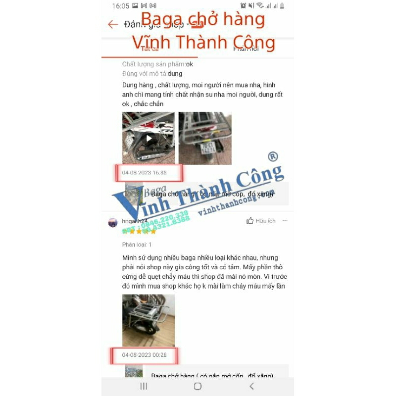 Baga chở hàng có 2 bên cánh 401   Baga Vĩnh Thành Công.