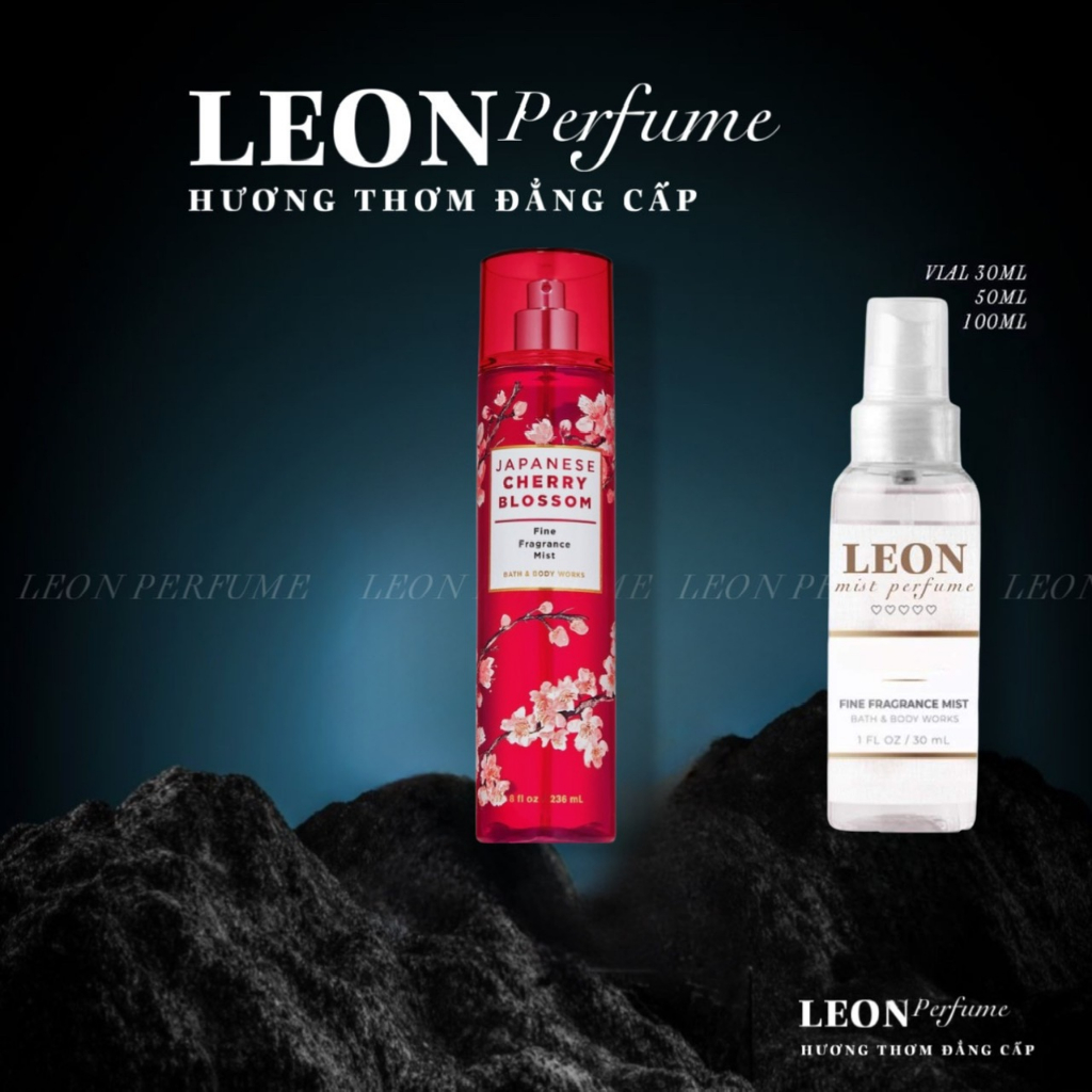 💎LEON💎 Xịt thơm toàn thânBath & Body Works - Japanese Cherry Blossom