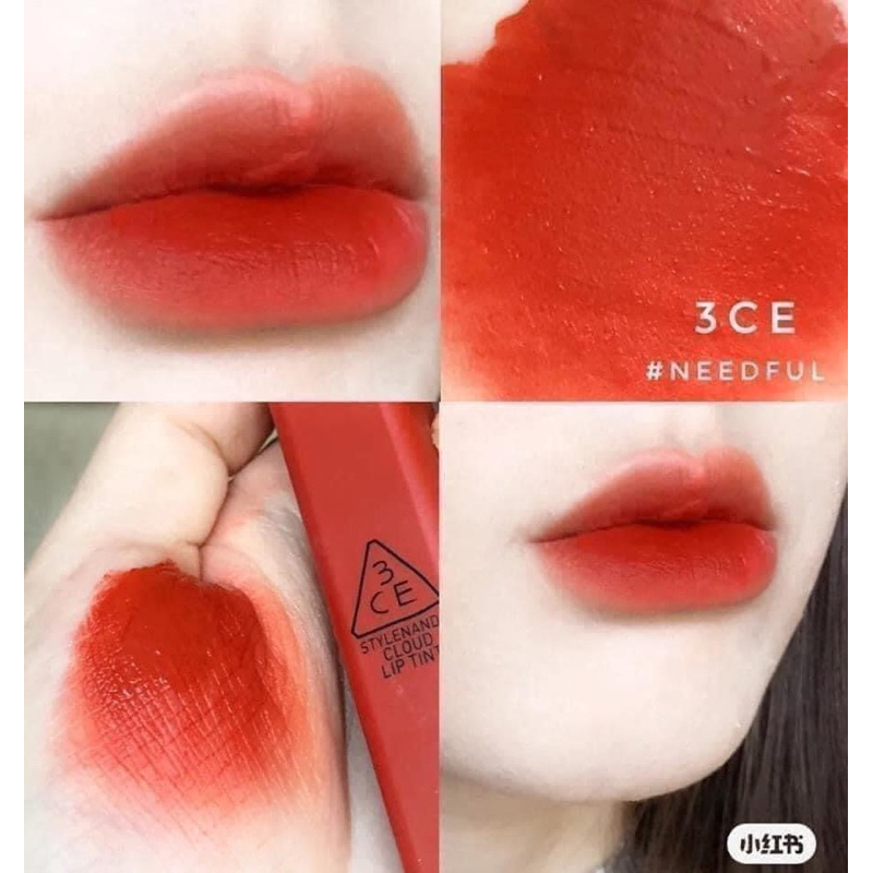 Son kem 3CE Cloud Lip Tint Macaron Red/ Needful/ Immanence