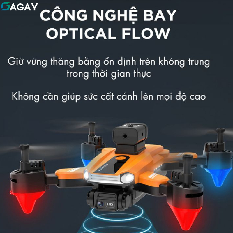 Flycam Mini Drone S13 PRO tránh chướng ngoại vật quang học, máy bay camera kép 8K, thời gian bay lâu GAGAY | BigBuy360 - bigbuy360.vn