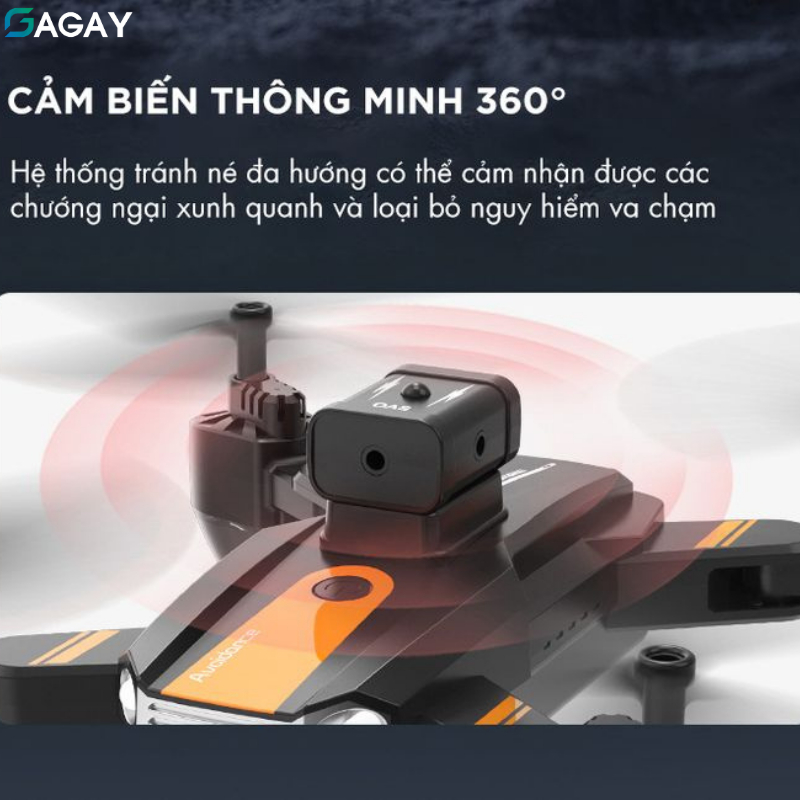 Flycam Mini Drone S13 PRO tránh chướng ngoại vật quang học, máy bay camera kép 8K, thời gian bay lâu GAGAY | BigBuy360 - bigbuy360.vn