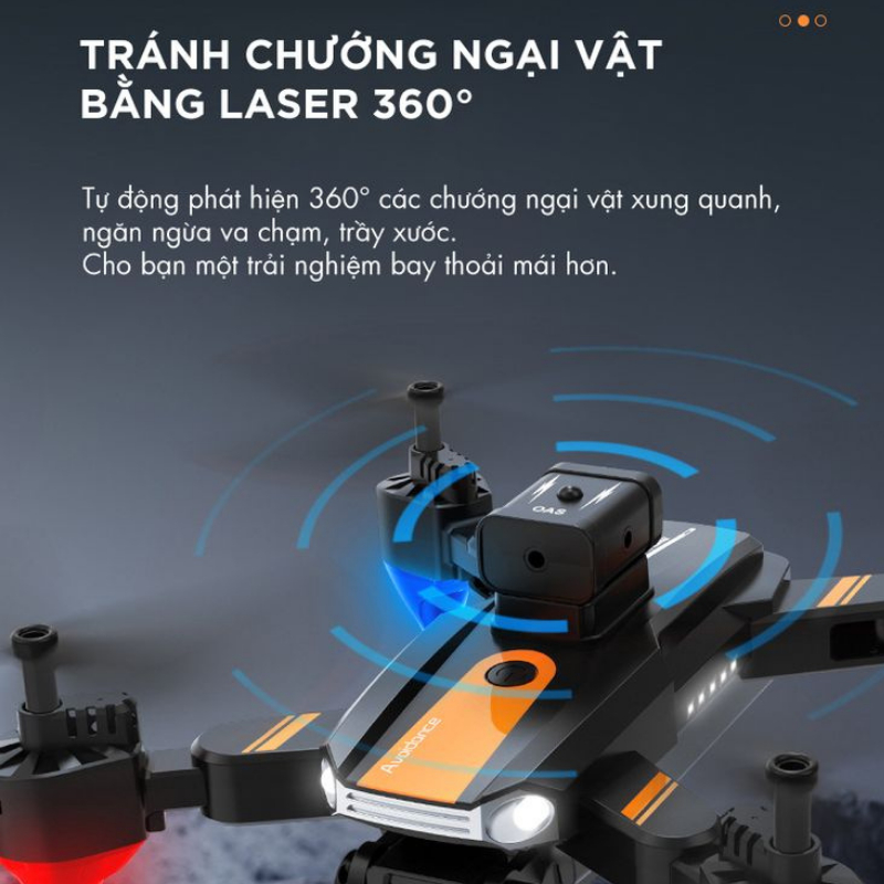 Flycam Mini Drone S13 PRO tránh chướng ngoại vật quang học, máy bay camera kép 8K, thời gian bay lâu GAGAY | BigBuy360 - bigbuy360.vn