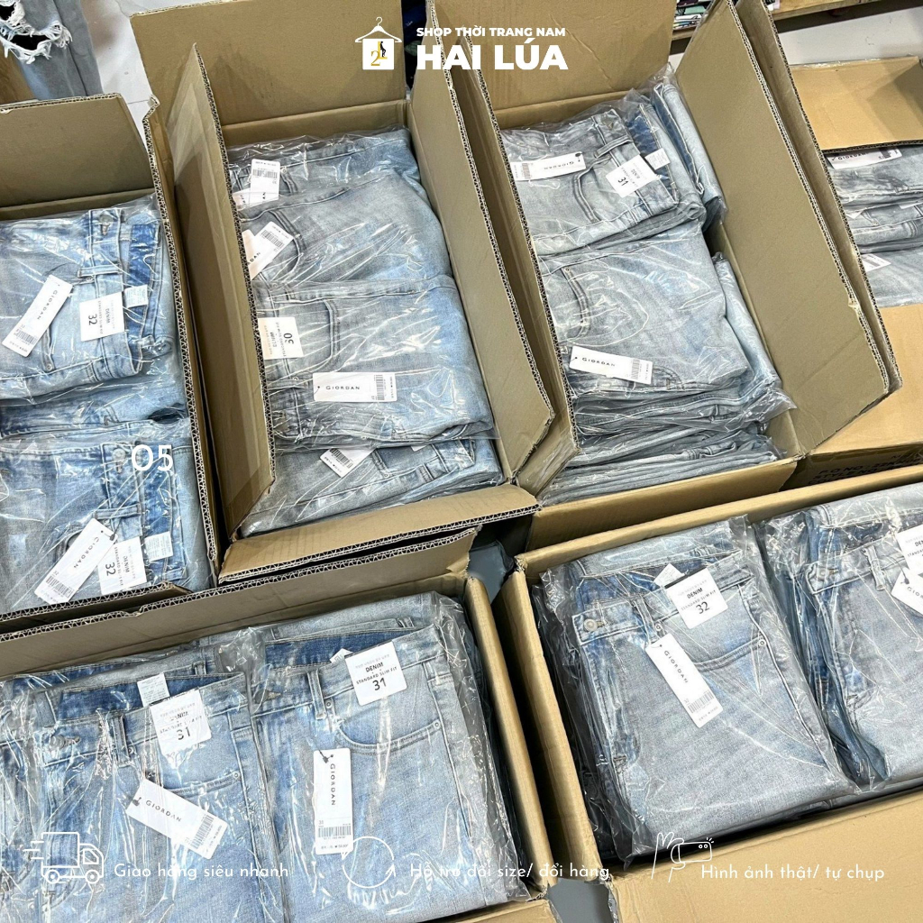 Quần jean dài nam VNXK, quần jean nam xuất dư Gior dan no, form dáng slimfit có size từ 55kg-85kg