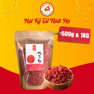 Kỷ tử ninh hạ hạt to ngọt túi 500gram/1kg nguyên liệu pha trà, nấu chè dưỡng nhan