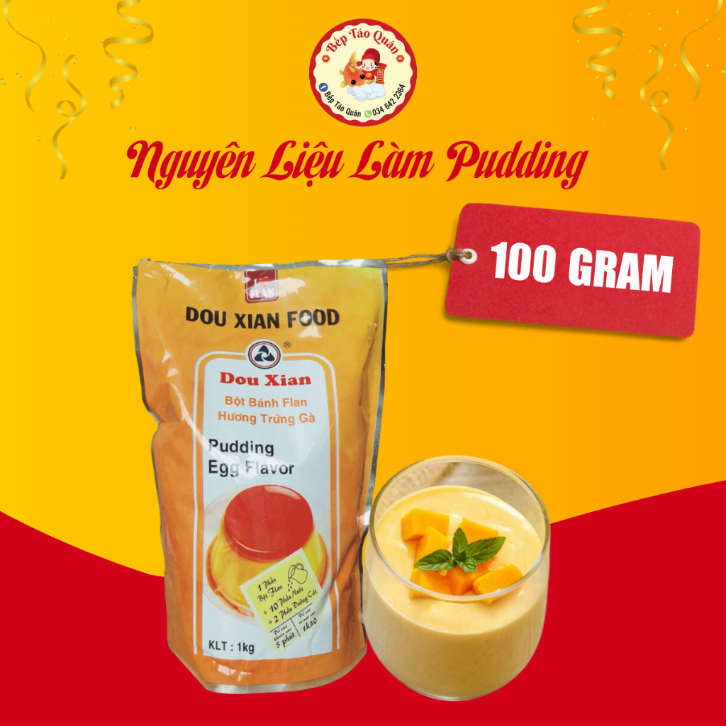 Nguyên Liệu Làm Pudding Trứng Socola Nấu Trà Sữa - Túi 100gr