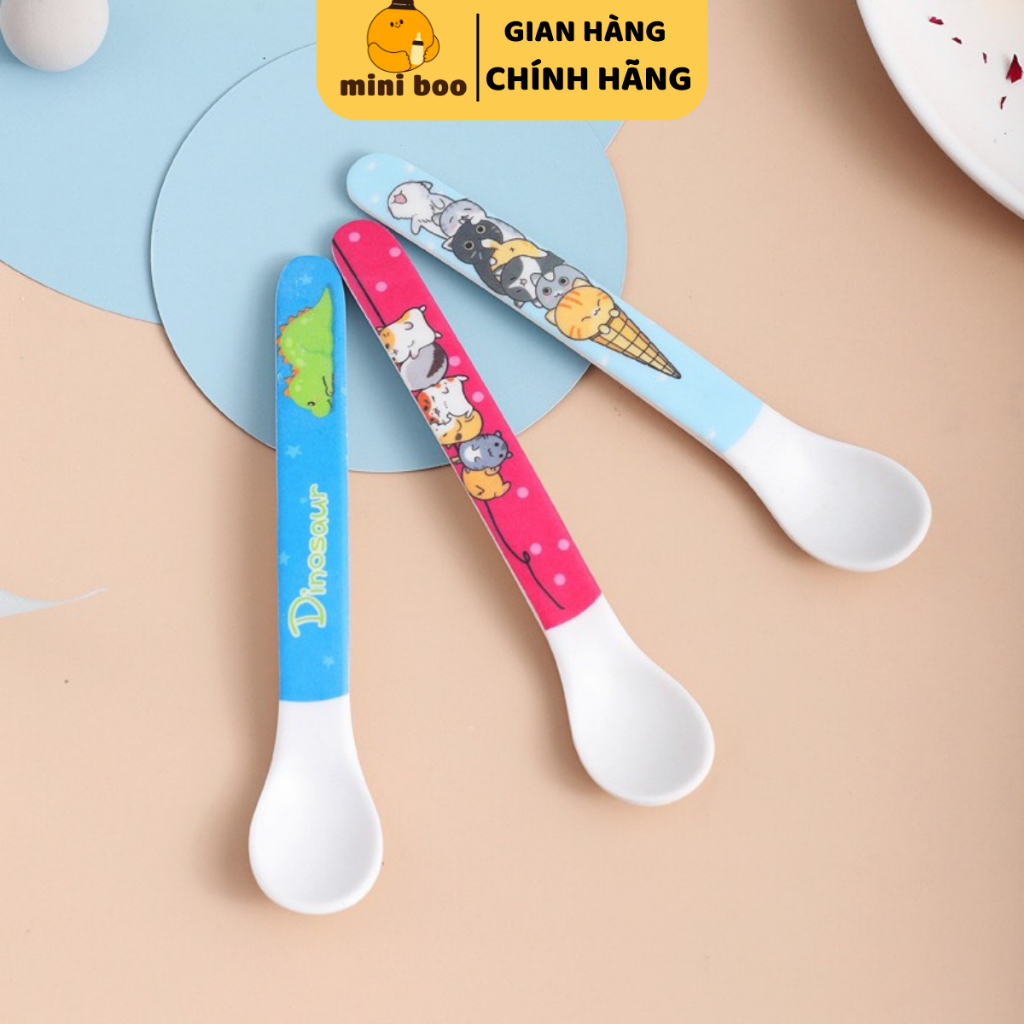 Thìa trúc ăn dặm cho bé, chất liệu sợi tre tự nhiên an toàn môi trường - MINIBOO