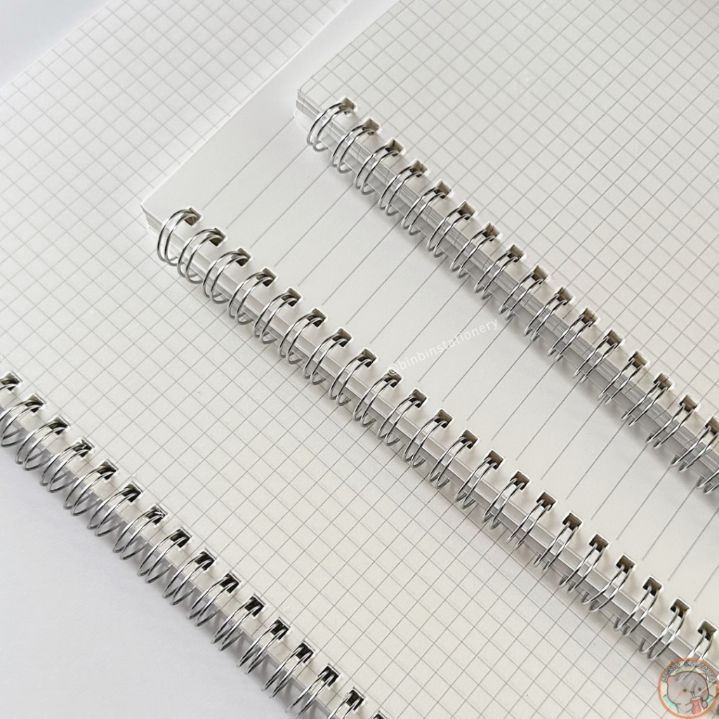 Sổ lò xo bìa trong suốt 160 trang size A5, B5 giấy trắng SLX06