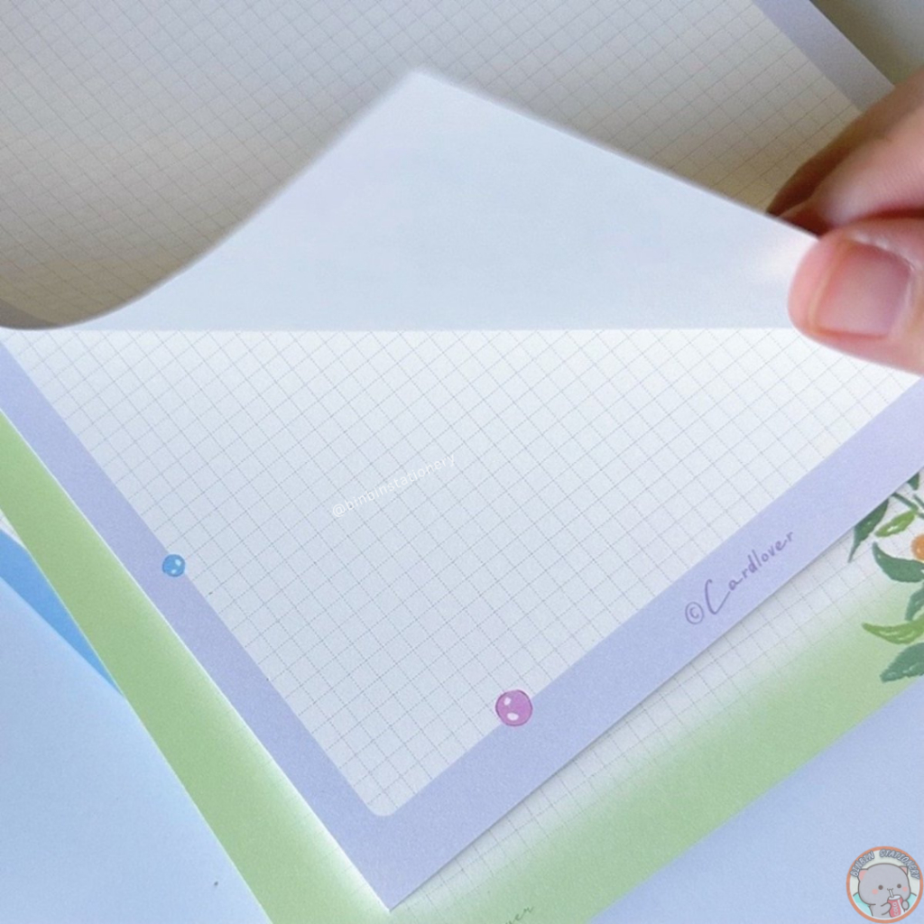 Sấp 50 tờ giấy note B5 Blossom Garden dày dặn GNB503