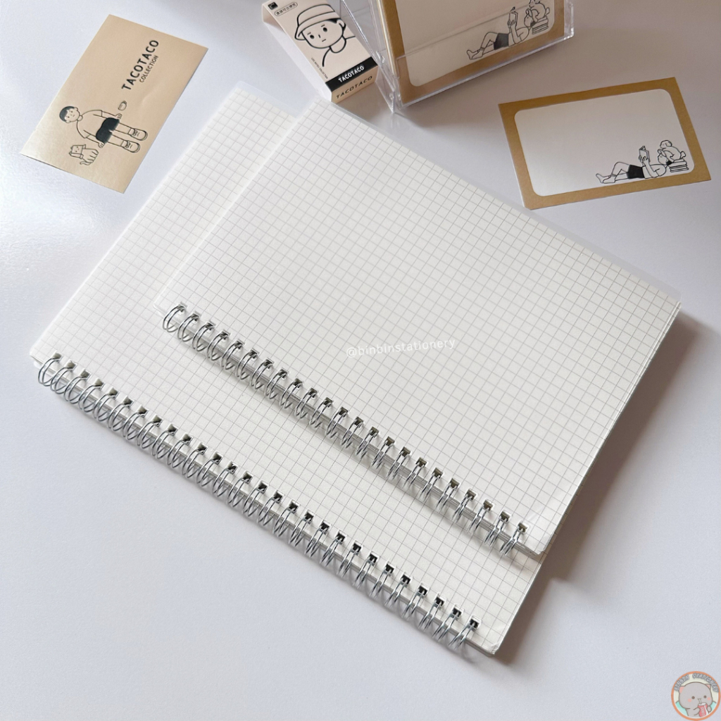 Sổ lò xo bìa trong suốt 160 trang size A5, B5 giấy trắng SLX06