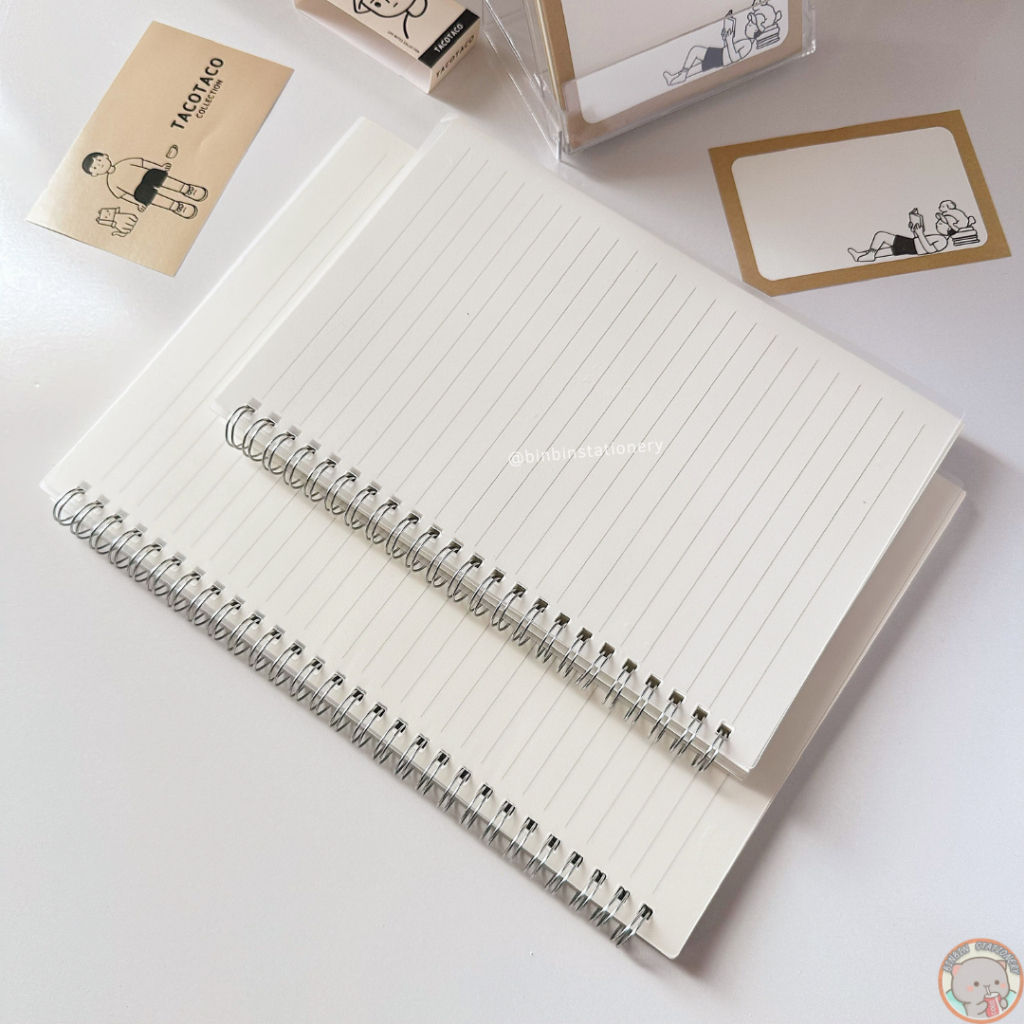 Sổ lò xo bìa trong suốt 160 trang size A5, B5 giấy trắng SLX06