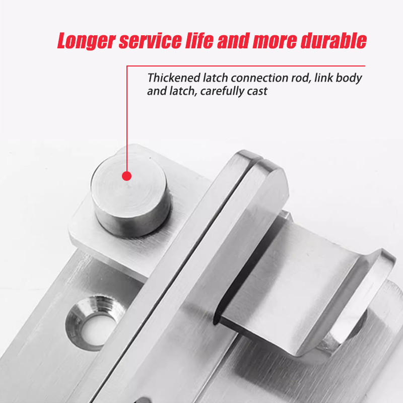 Chốt khóa cửa inox 304 chất lượng cao,chốt khóa cài cửa có lỗ cài chắc chắn và bền bỉ, khóa an toàn cao cấp tiện dụng