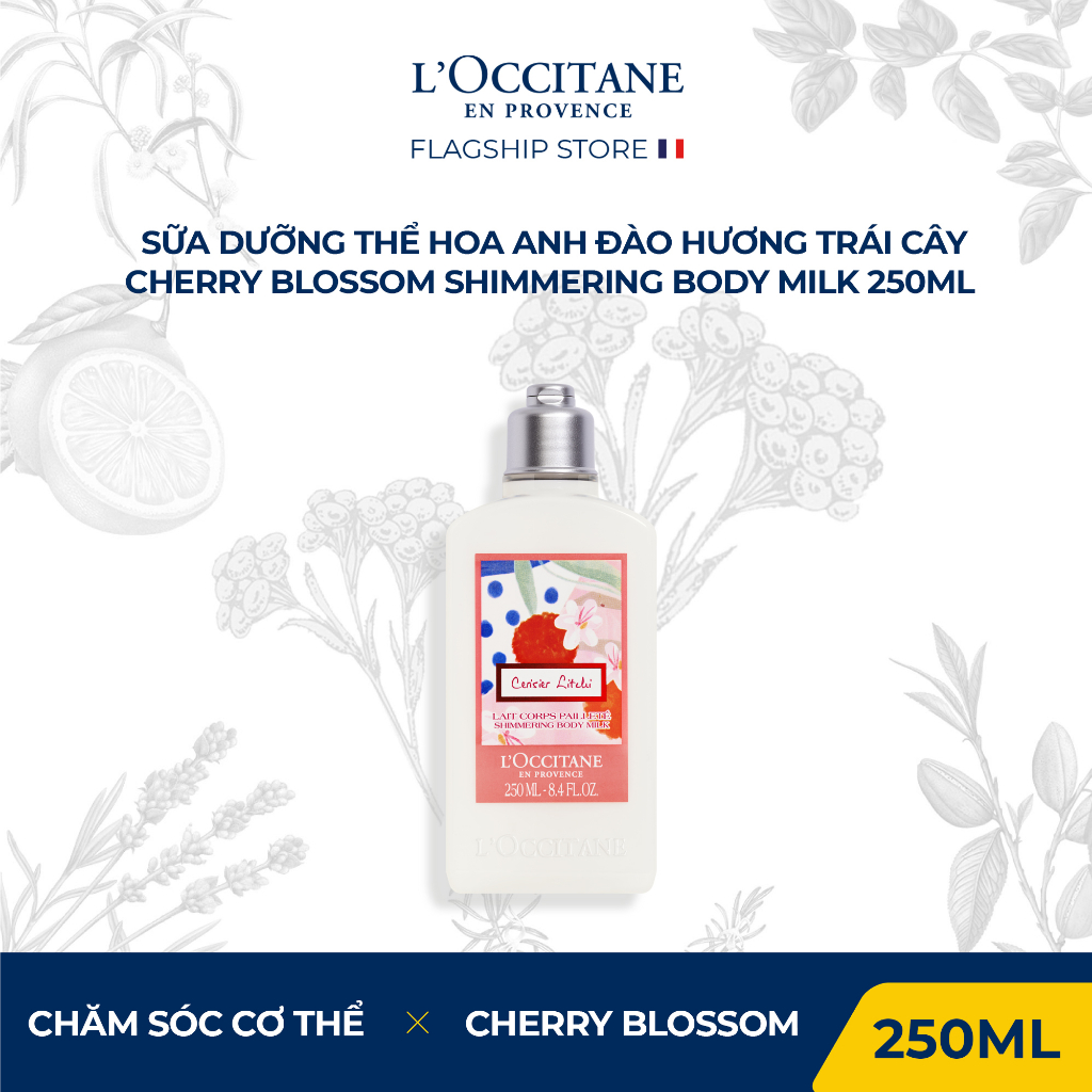 Dưỡng Ẩm Cơ Thể hương Hoa Anh Đào L'Occitane Cherry Blossom Body Milk 250ml