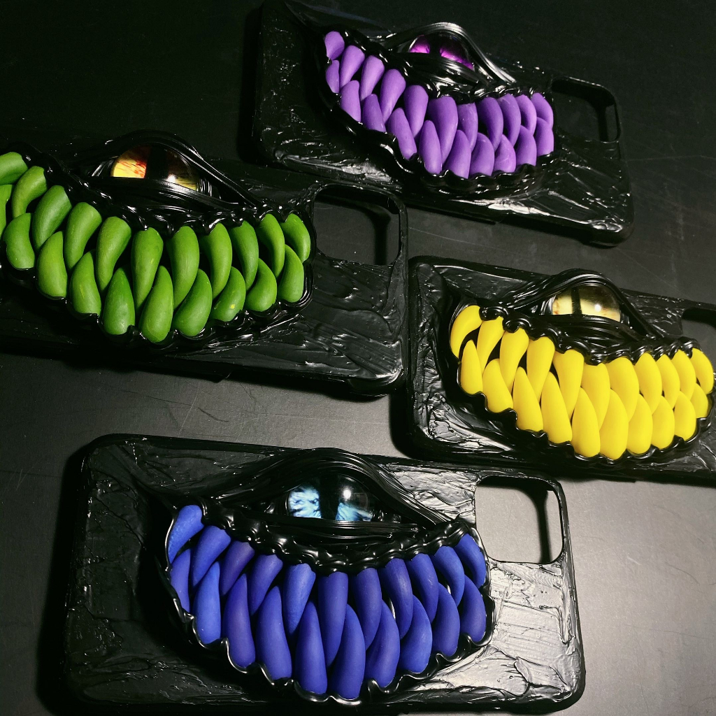 Ốp điện thoại 3D một mắt răng quỷ nổi 4 màu Sixi Collection FOOTMADE