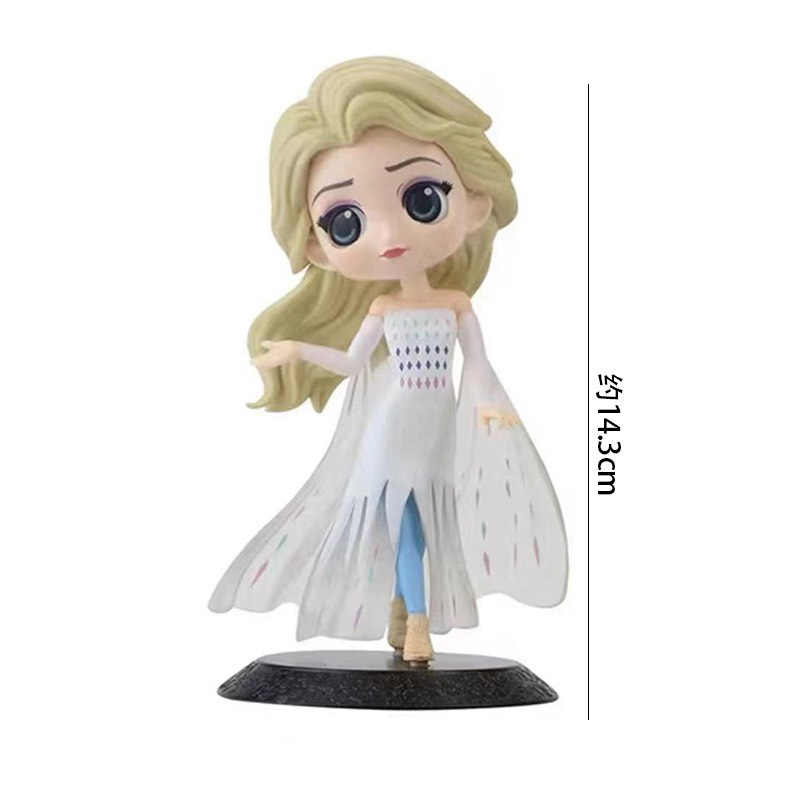 - Công chúa Elsa váy trắng- Trang trí bánh sinh nhật bánh kem