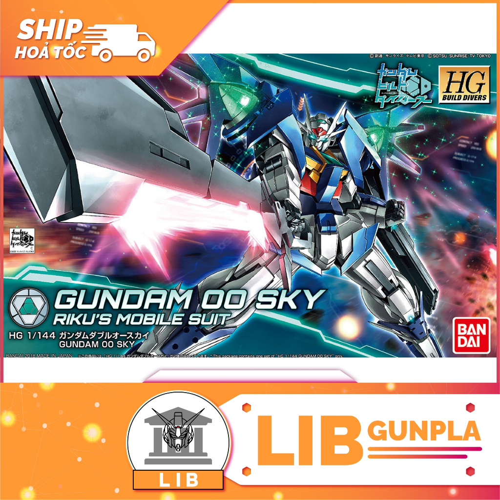 Mô hình lắp ráp Gundam HG BD Gundam 00 Sky