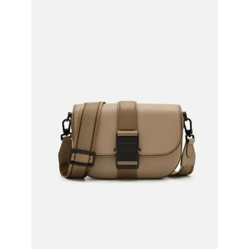 Túi nam Pedr đeo chéo da cao cấp dáng bầu lạ mắt sành điệu