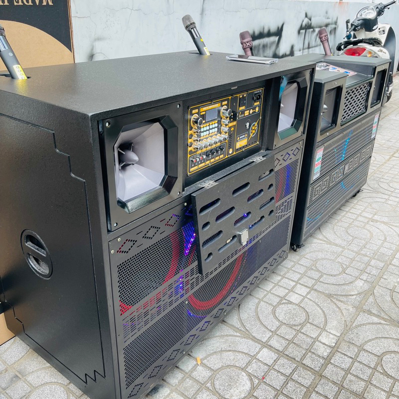 THÀNH PHẨM VÀ VỎ THÙNG LOA KÉO 2 BASS 30 1 BASS 40 2 TRELB - CHUYÊN LOA KÉO CÔNG SUẤT LỚN