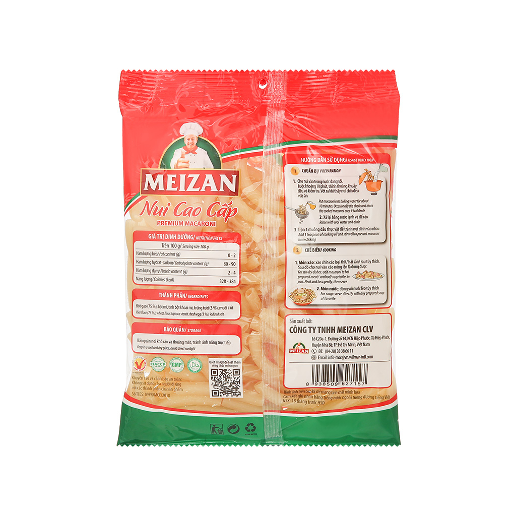 Nui cao cấp Meizan gói 200g/300g