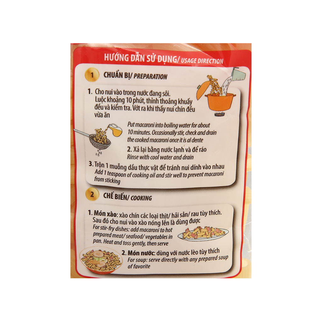 Nui cao cấp Meizan gói 200g/300g