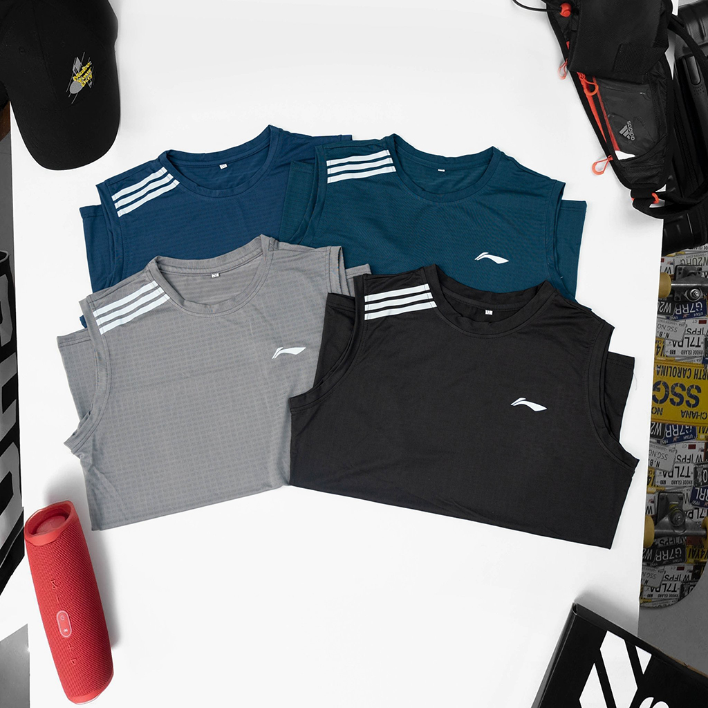 Bộ thể thao nam ba lỗ tanktop cao cấp, chất vải thông hơi cao cấp, mềm mại, thoáng khí, trẻ trung