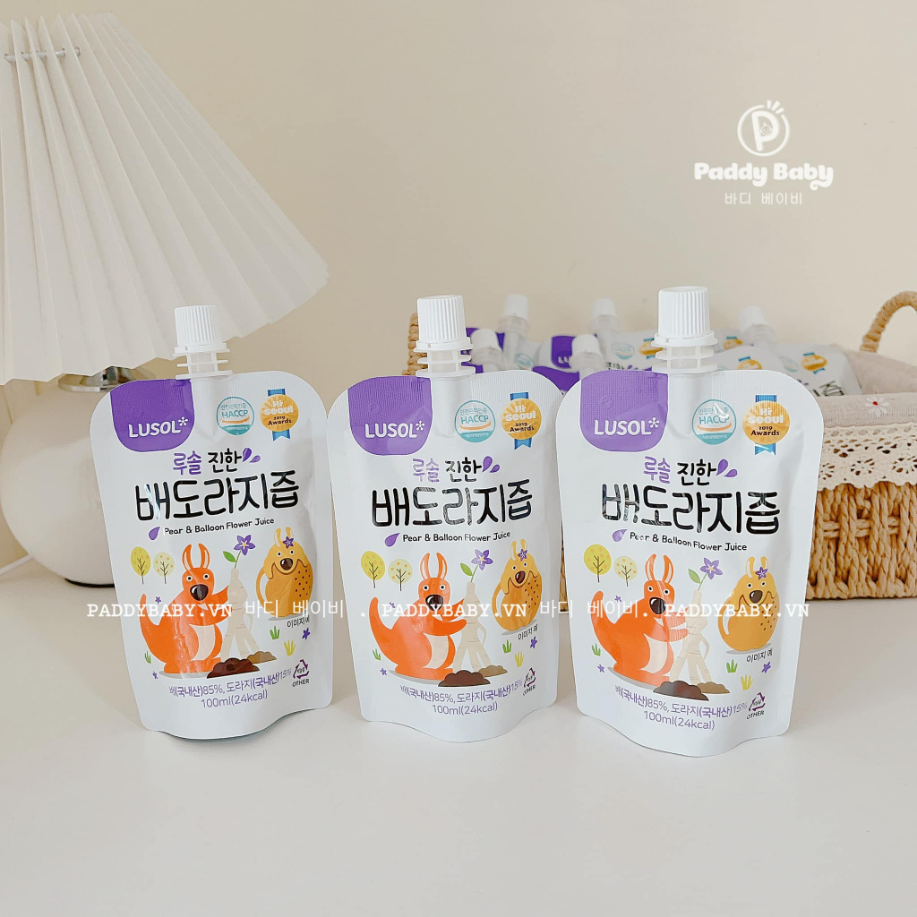 Nước ép hoa & rễ hoa lê chuông Lusol nội địa Hàn