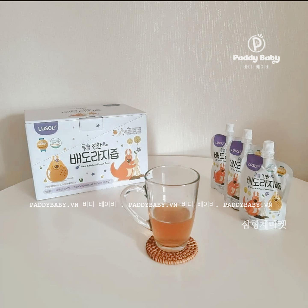 Nước ép hoa & rễ hoa lê chuông Lusol nội địa Hàn