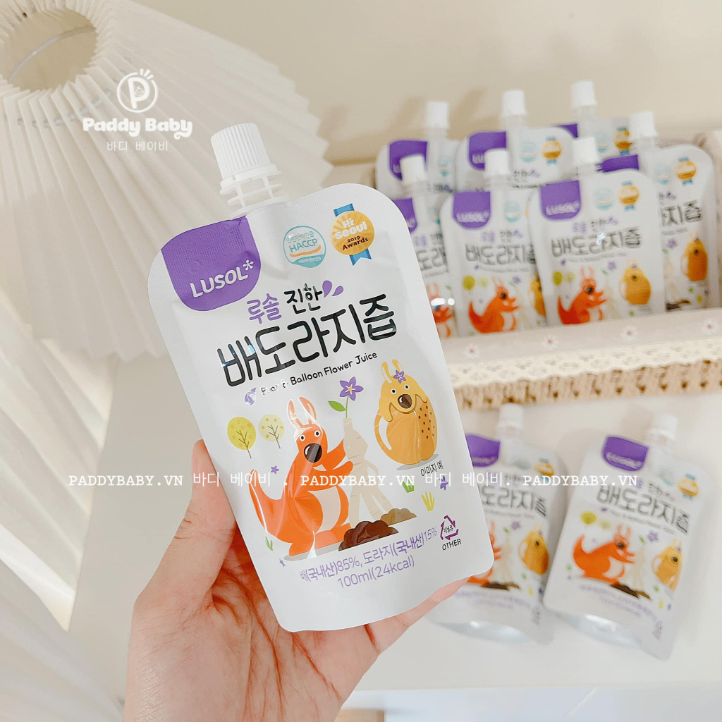 Nước ép hoa & rễ hoa lê chuông Lusol nội địa Hàn