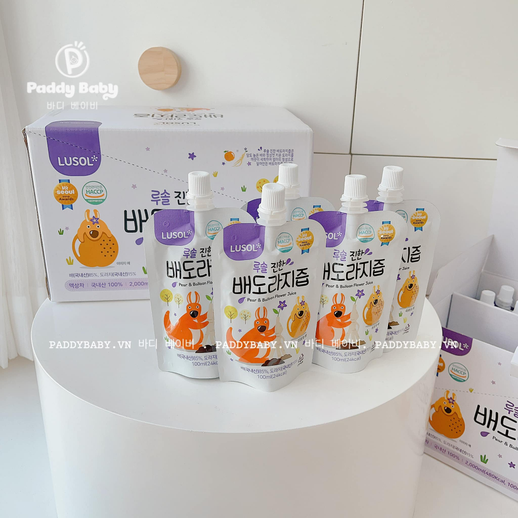 Nước ép hoa & rễ hoa lê chuông Lusol nội địa Hàn